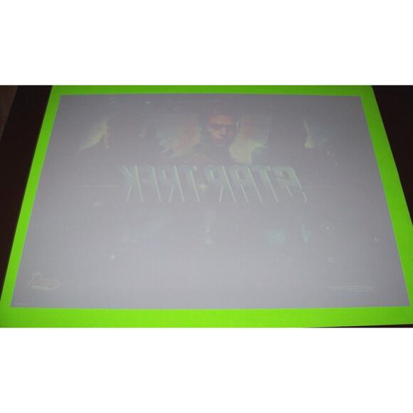 Star Trek Pinball Translite Sheet Original NOS Space Age Sci-Fi Art 2013 - Picture 3 of 4